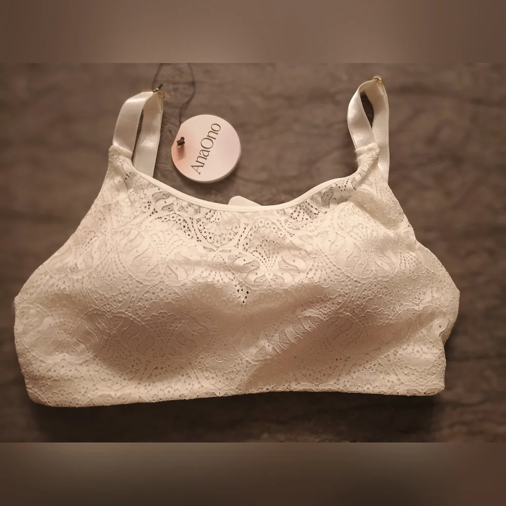 AnaOno Carrie Ivory Molded Cup Mastectomy Bra, Medium 34 C